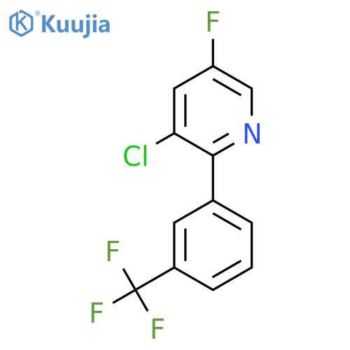 3-Chloro-5-fluoro-2-(3-(trifluoromethyl)phenyl)pyridine structure