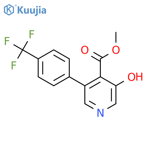 Methyl 3-hydroxy-5-(4-(trifluoromethyl)phenyl)isonicotinate structure