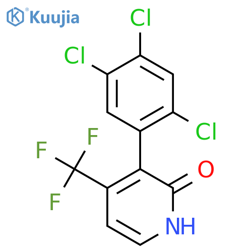 2-Hydroxy-3-(2,4,5-trichlorophenyl)-4-(trifluoromethyl)pyridine structure