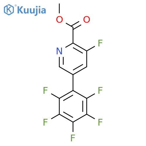 Methyl 3-fluoro-5-(perfluorophenyl)picolinate structure