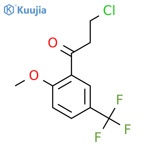 3-Chloro-2'-methoxy-5'-(trifluoromethyl)propiophenone structure