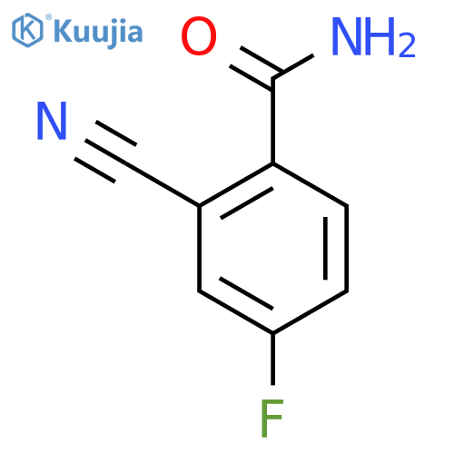 2-Cyano-4-fluorobenzamide structure