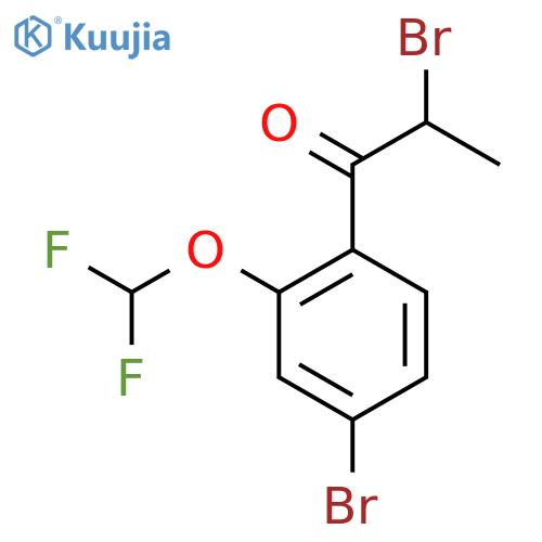 2,4'-Dibromo-2'-(difluoromethoxy)propiophenone structure