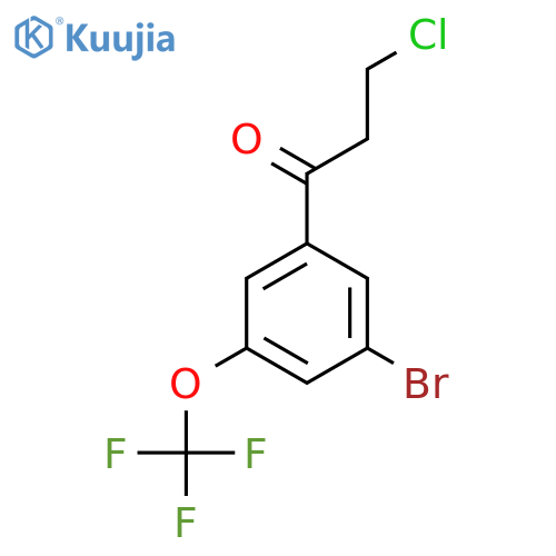 3'-Bromo-3-chloro-5'-(trifluoromethoxy)propiophenone structure