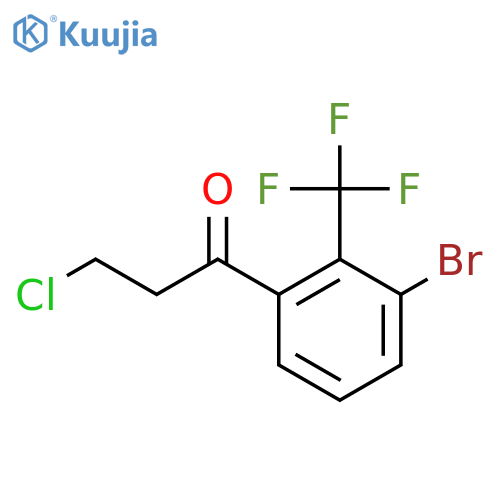 3'-Bromo-3-chloro-2'-(trifluoromethyl)propiophenone structure
