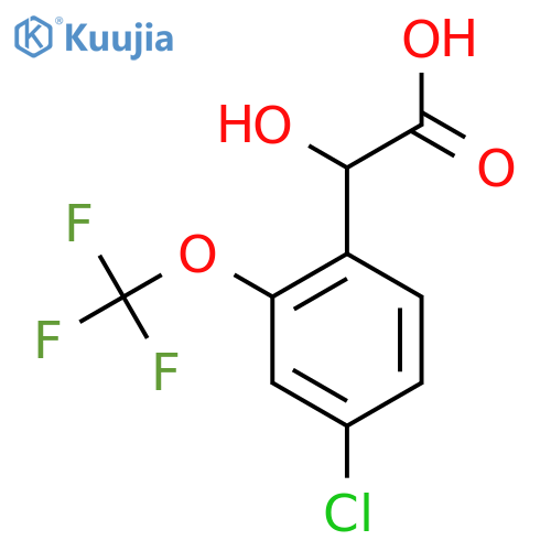4-Chloro-2-(trifluoromethoxy)mandelic acid structure