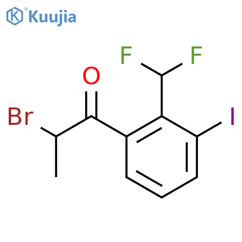 2-Bromo-3'-iodo-2'-(difluoromethyl)propiophenone structure