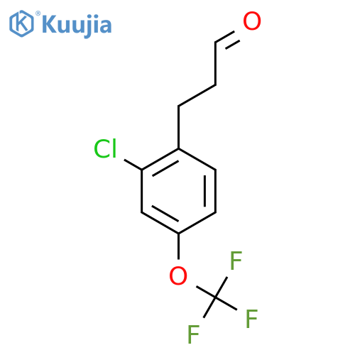 3-(2'-Chloro-4'-(trifluoromethoxy)phenyl)propionaldehyde structure