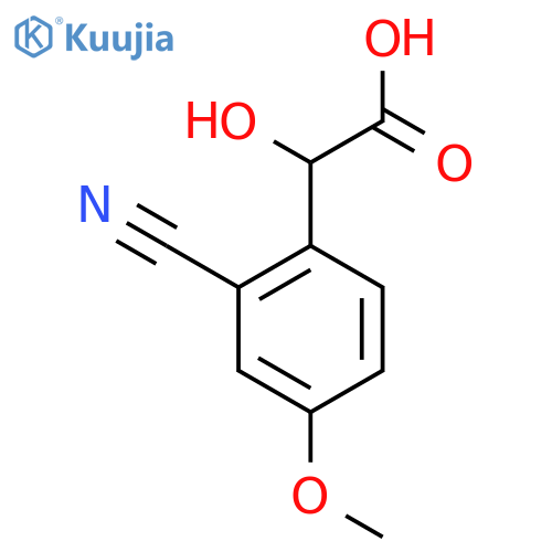2-Cyano-4-methoxymandelic acid structure