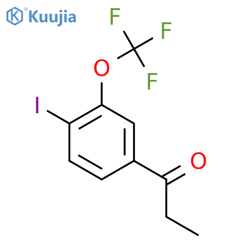 4'-Iodo-3'-(trifluoromethoxy)propiophenone structure