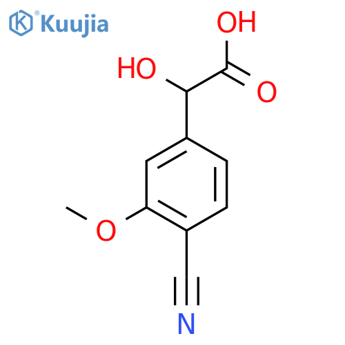 4-Cyano-3-methoxymandelic acid structure
