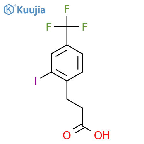 3-(2-Iodo-4-(trifluoromethyl)phenyl)propanoic acid structure