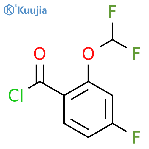 2-(Difluoromethoxy)-4-fluorobenzoyl chloride structure