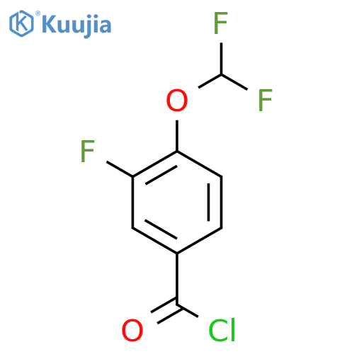 4-(Difluoromethoxy)-3-fluorobenzoyl chloride structure