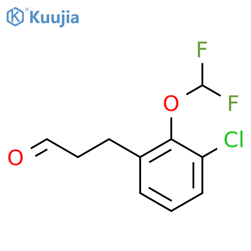 3-(3'-Chloro-2'-(difluoromethoxy)phenyl)propionaldehyde structure