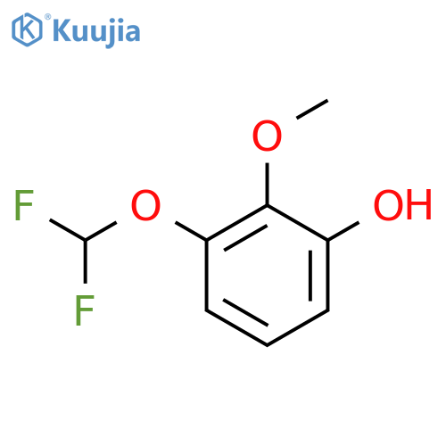 2-(Difluoromethoxy)-6-hydroxyanisole structure