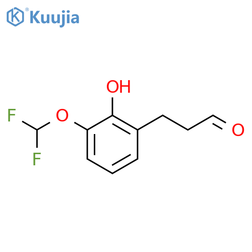 3-(3'-(Difluoromethoxy)-2'-hydroxyphenyl)propionaldehyde structure
