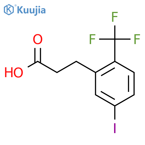 3-(5'-Iodo-2'-(trifluoromethyl)phenyl)propionic acid structure