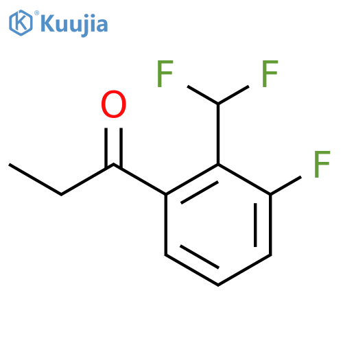 2'-(Difluoromethyl)-3'-fluoropropiophenone structure