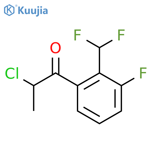 2-Chloro-2'-(difluoromethyl)-3'-fluoropropiophenone structure