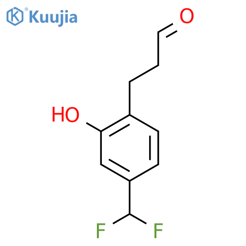 3-(4'-(Difluoromethyl)-2'-hydroxyphenyl)propionaldehyde structure