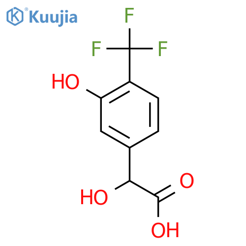 3-Hydroxy-4-(trifluoromethyl)mandelic acid structure