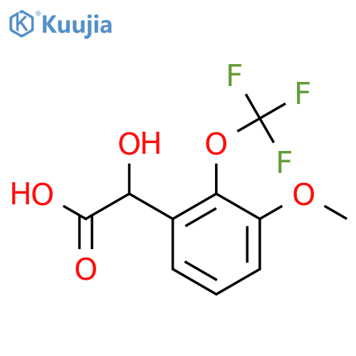3-Methoxy-2-(trifluoromethoxy)mandelic acid structure