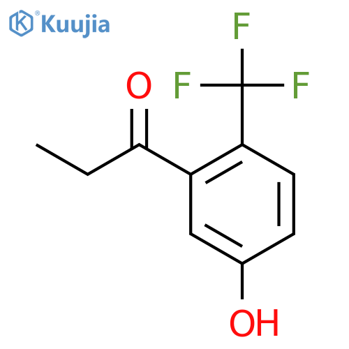 5'-Hydroxy-2'-(trifluoromethyl)propiophenone structure
