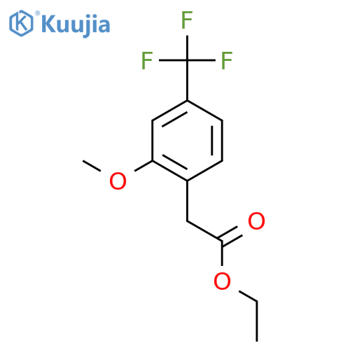 Ethyl 2-methoxy-4-(trifluoromethyl)phenylacetate structure