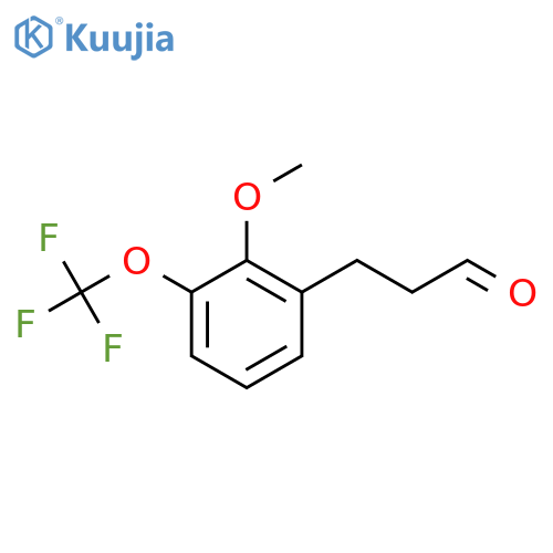3-(2'-Methoxy-3'-(trifluoromethoxy)phenyl)propionaldehyde structure