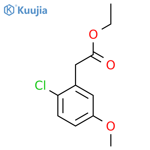 Ethyl 2-chloro-5-methoxyphenylacetate structure