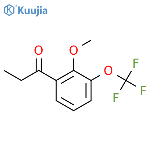 2'-Methoxy-3'-(trifluoromethoxy)propiophenone structure