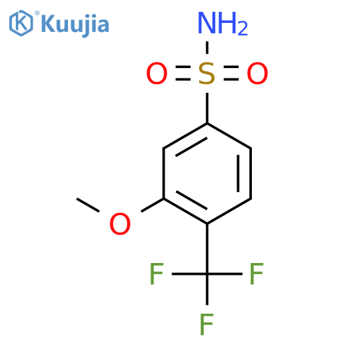 3-methoxy-4-(trifluoromethyl)benzene-1-sulfonamide structure