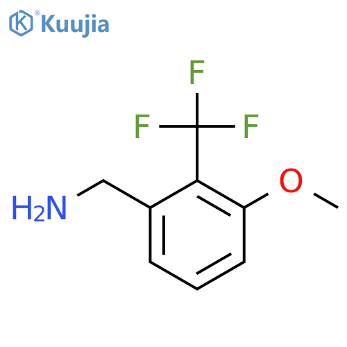 (3-Methoxy-2-(trifluoromethyl)phenyl)methanamine structure