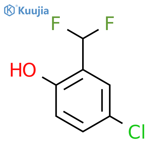 4-Chloro-2-(difluoromethyl)phenol structure