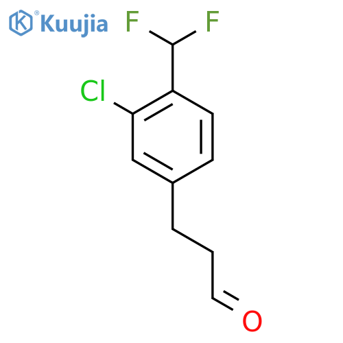 3-(3'-Chloro-4'-(difluoromethyl)phenyl)propionaldehyde structure