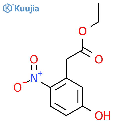 Ethyl 5-hydroxy-2-nitrophenylacetate structure