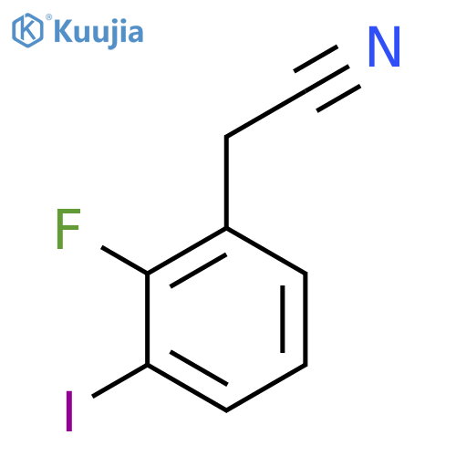 2'-Fluoro-3'-iodophenylacetonitrile structure