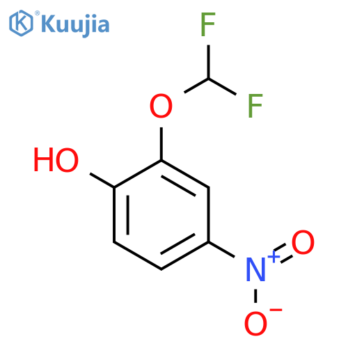 4-Hydroxy-3-(difluoromethoxy)nitrobenzene structure