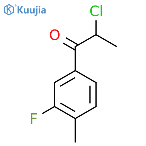 2-Chloro-3'-fluoro-4'-methylpropiophenone structure