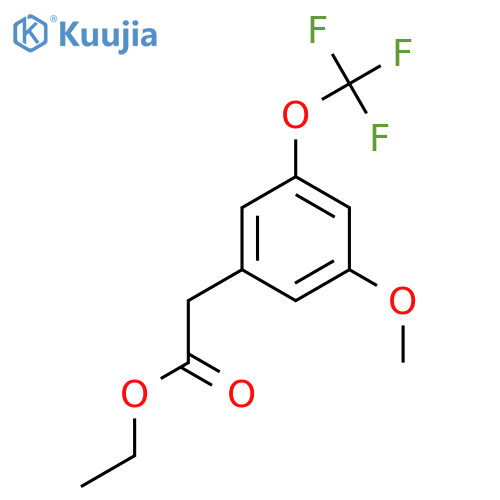 Ethyl 3-methoxy-5-(trifluoromethoxy)phenylacetate structure
