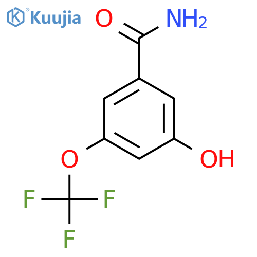 3-Hydroxy-5-(trifluoromethoxy)benzamide structure