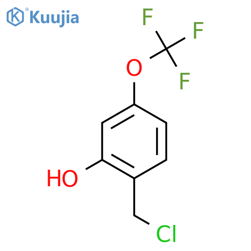 2-Hydroxy-4-(trifluoromethoxy)benzyl chloride structure