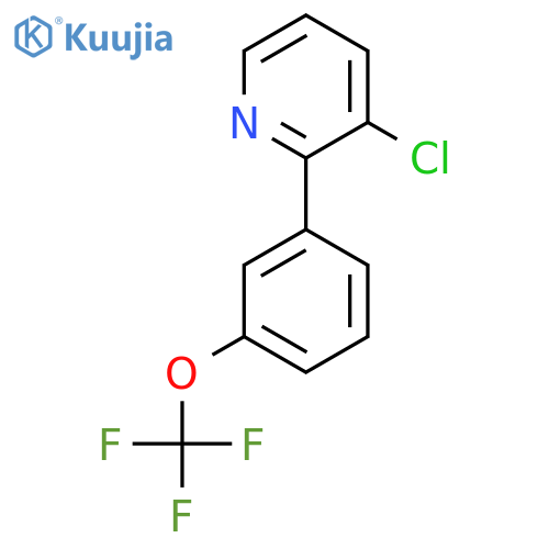 3-Chloro-2-(3-(trifluoromethoxy)phenyl)pyridine structure