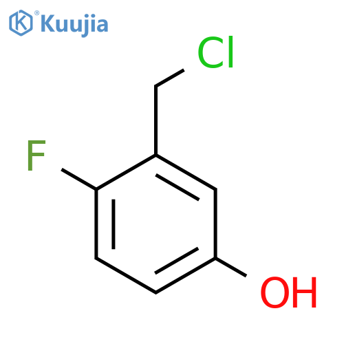 2-Fluoro-5-hydroxybenzyl chloride structure