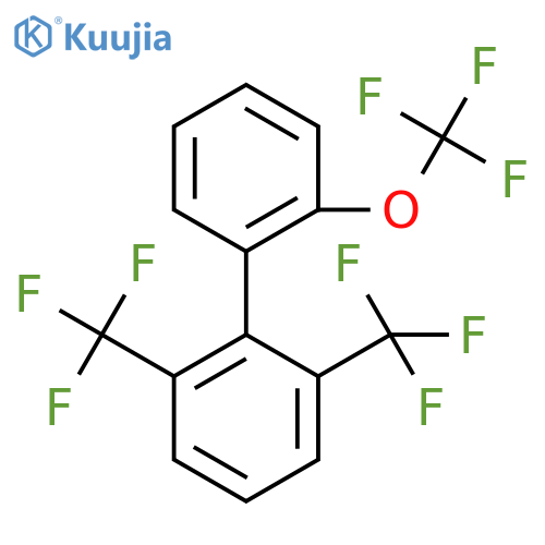 2,6-Bis(trifluoromethyl)-2'-(trifluoromethoxy)biphenyl structure