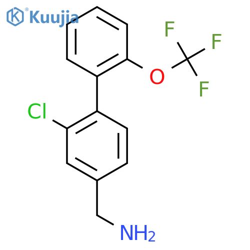 C-(2-Chloro-2'-(trifluoromethoxy)biphenyl-4-yl)-methylamine structure