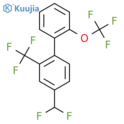 4-(Difluoromethyl)-2'-(trifluoromethoxy)-2-(trifluoromethyl)biphenyl structure