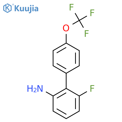 2-Amino-6-fluoro-4'-(trifluoromethoxy)biphenyl structure