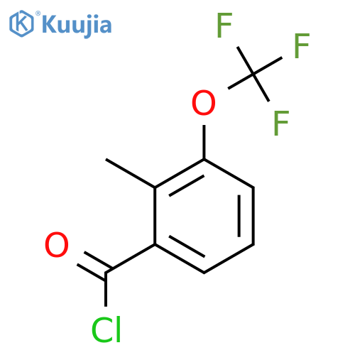 2-Methyl-3-(trifluoromethoxy)benzoyl chloride structure